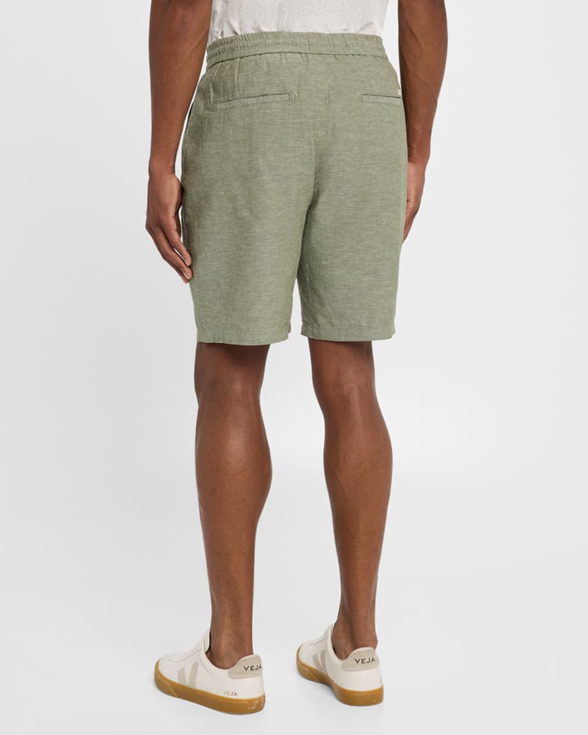 Men's Cotton-Linen Bermuda Shorts