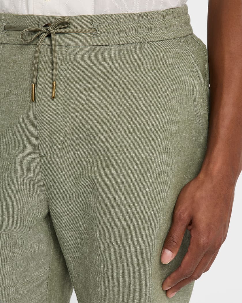 Men's Cotton-Linen Bermuda Shorts