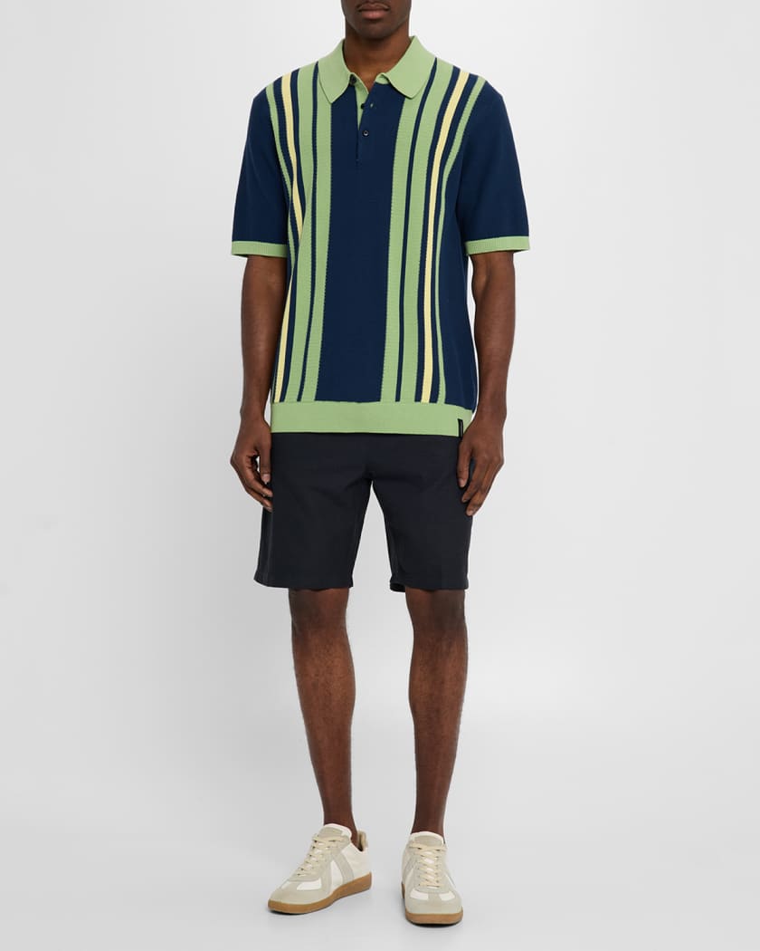 Men's Structured Knit Polo Shirt