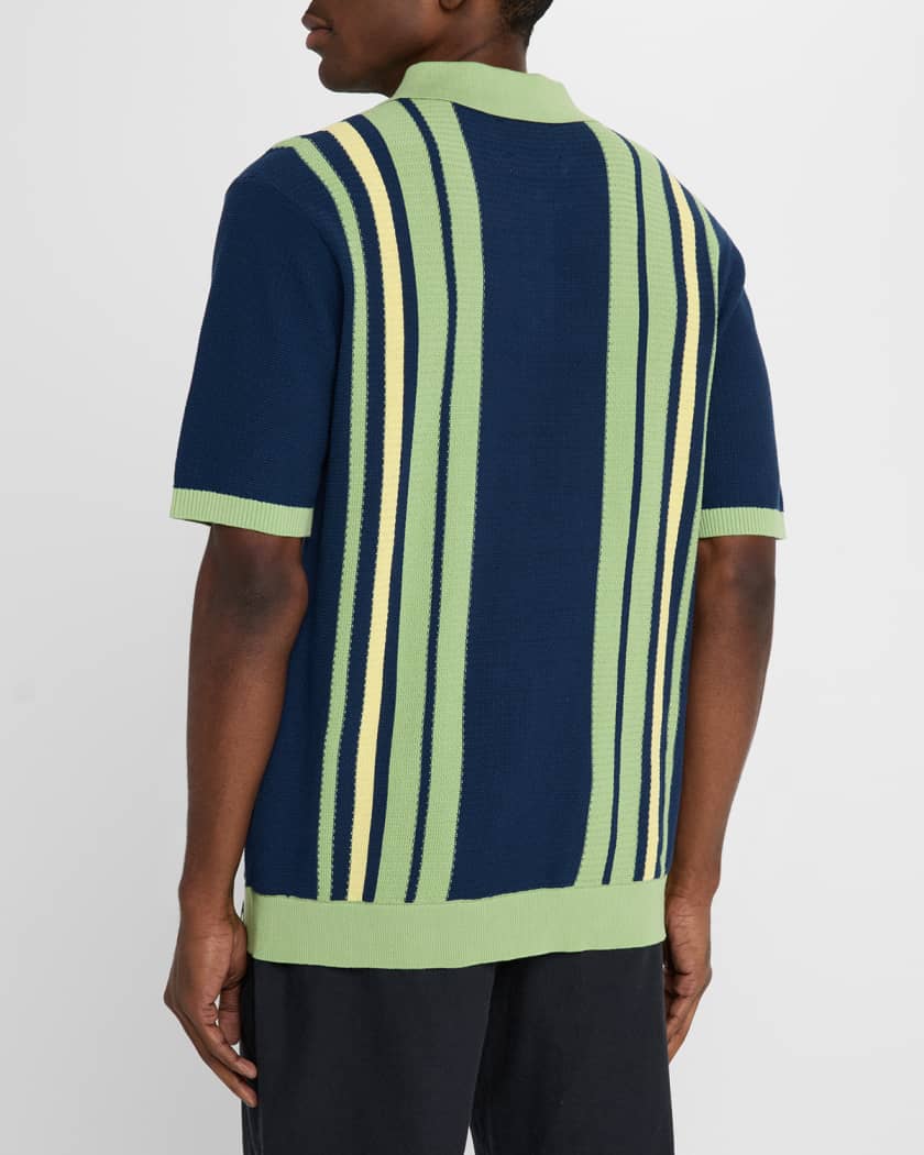 Men's Structured Knit Polo Shirt