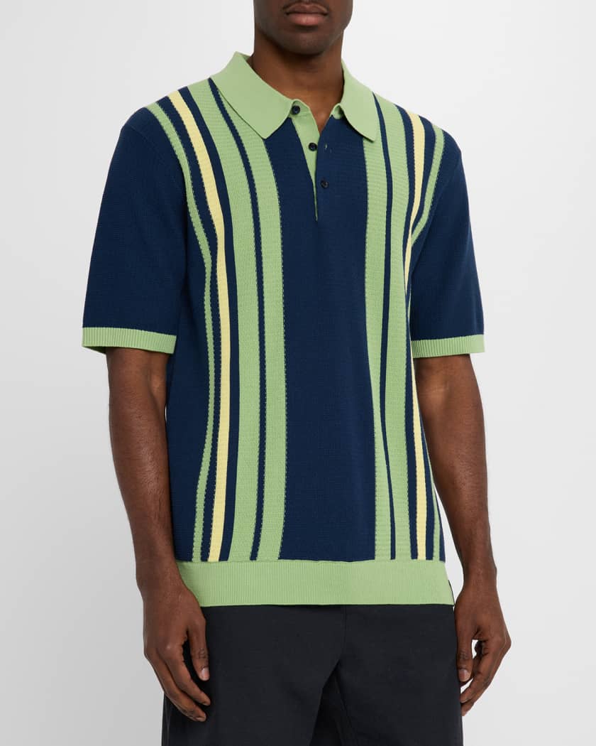 Men's Structured Knit Polo Shirt