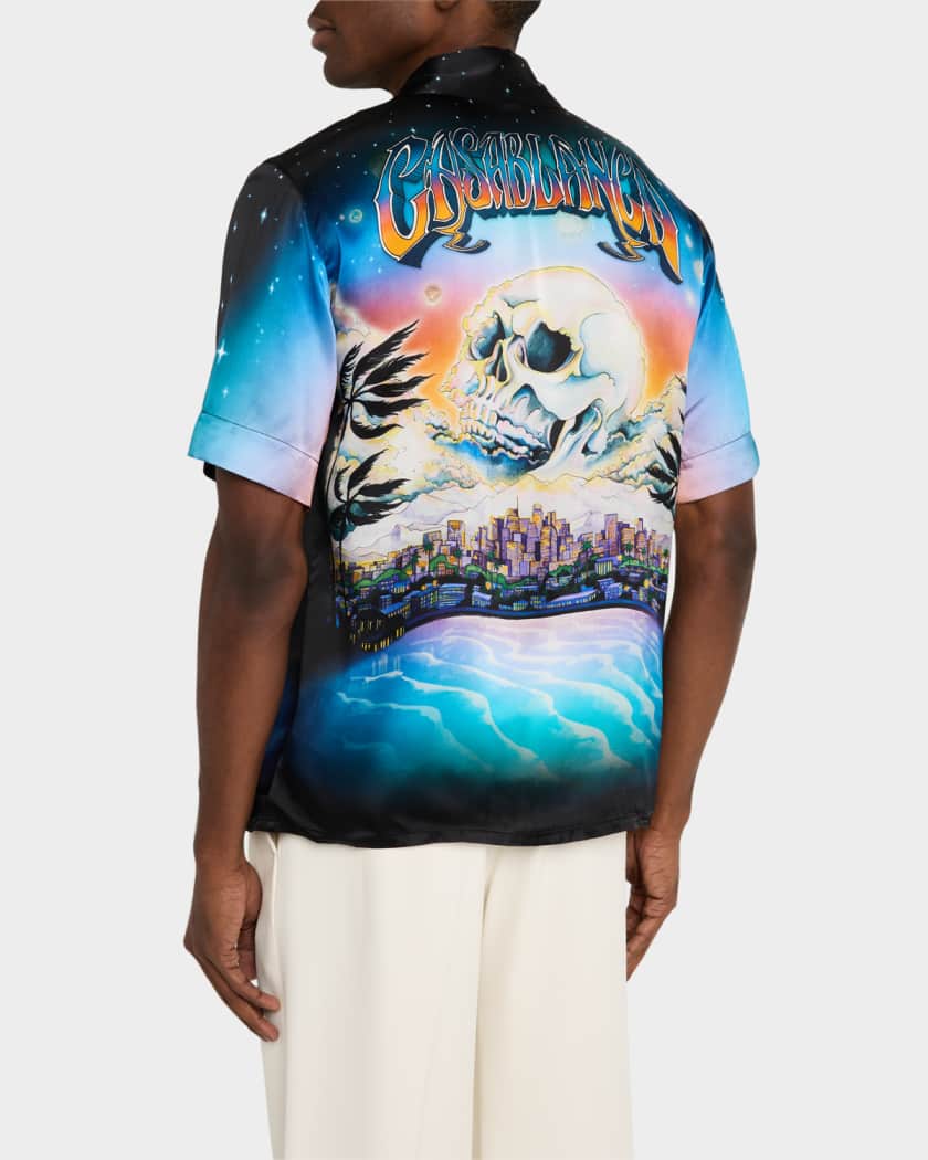 Men's La Premonition Silk Camp Shirt