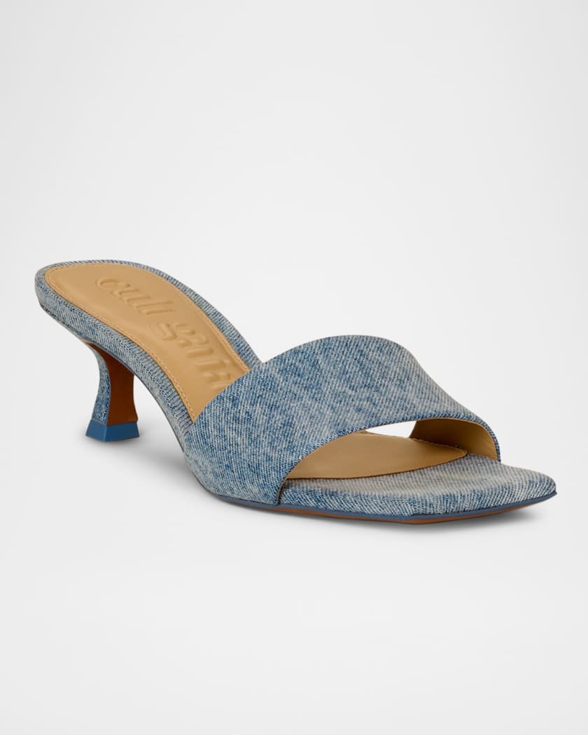 Ada Denim Slide Sandals
