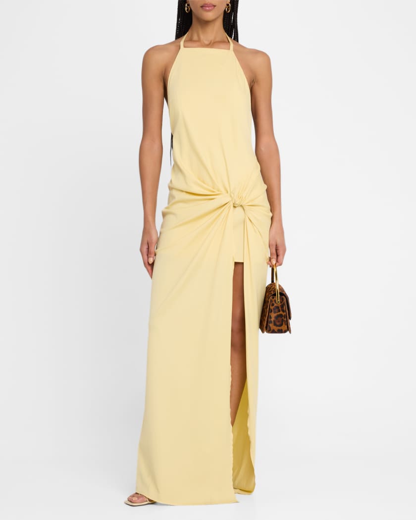 Harmonie Knotted Halter Dress