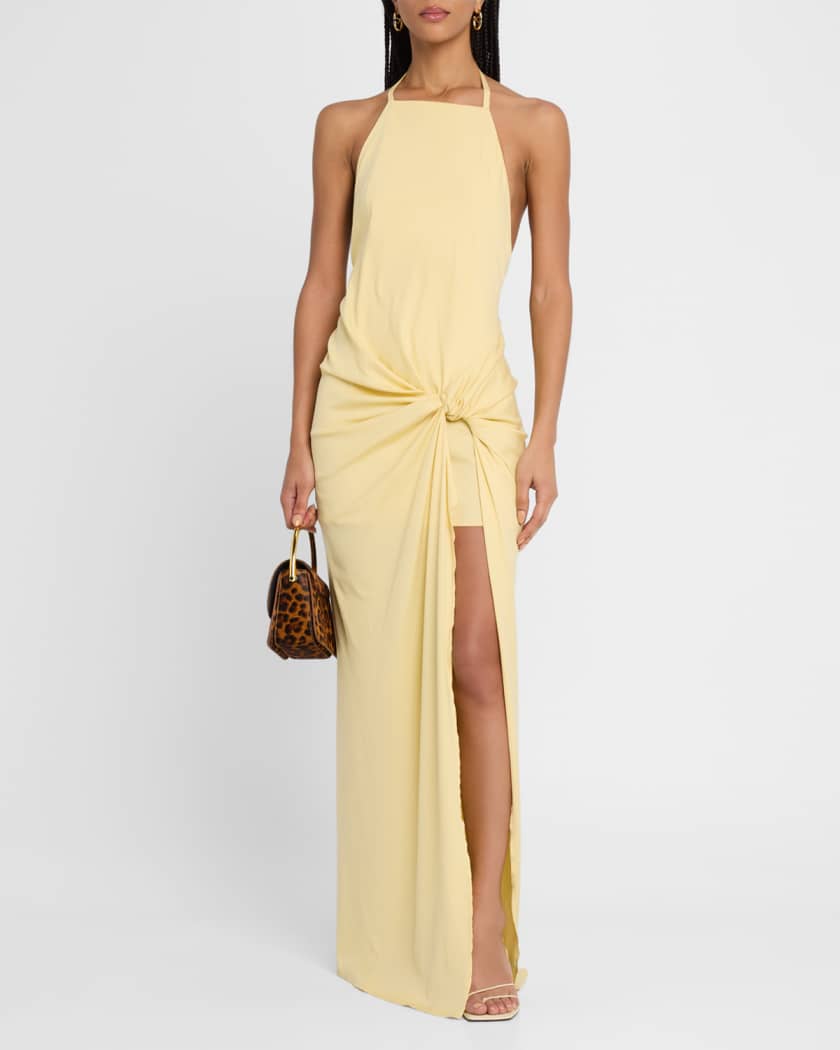 Harmonie Knotted Halter Dress