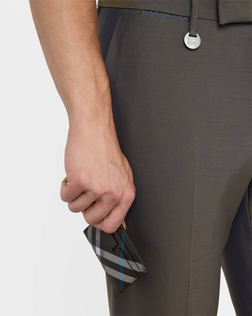 Men's Check Card Case