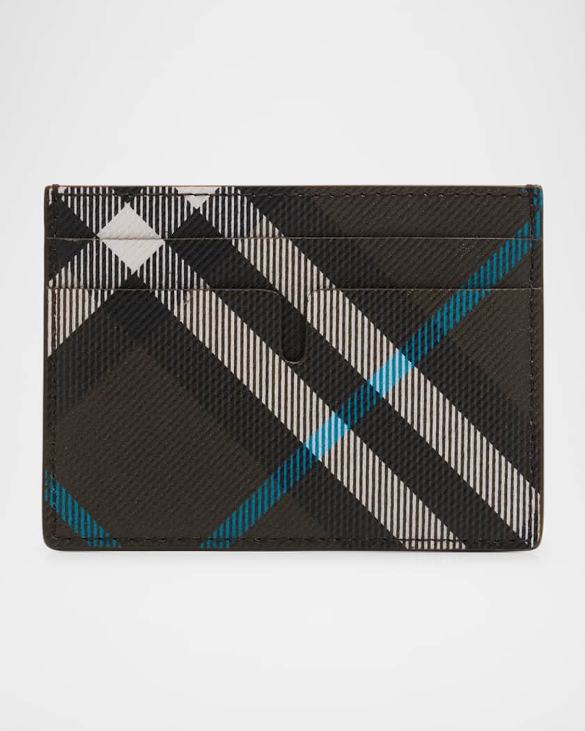Men's Check Card Case