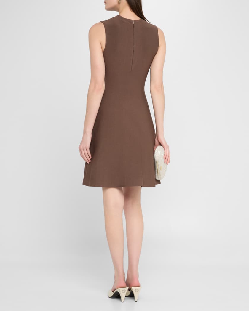 Floral Embroidered Sleeveless Mini Dress