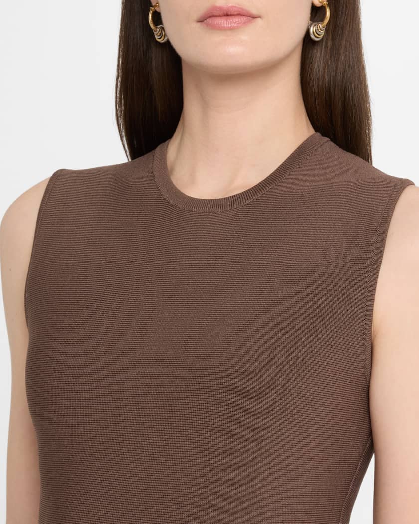 Floral Embroidered Sleeveless Mini Dress