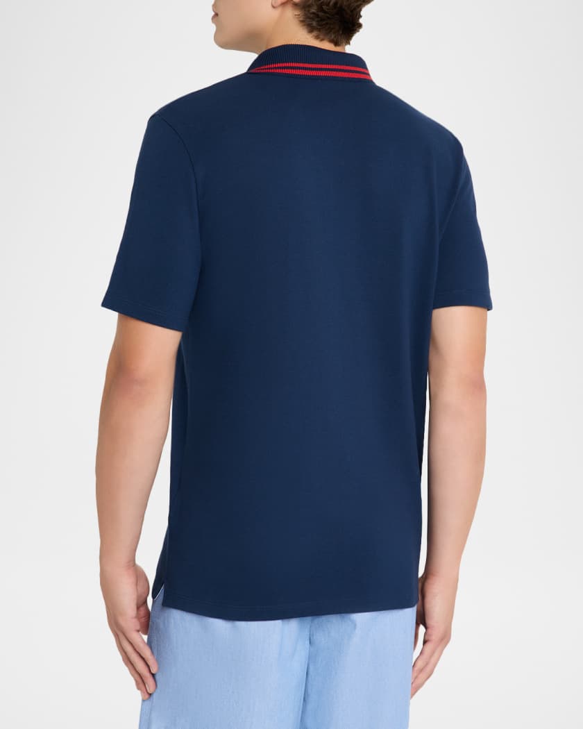Valentino Garavani Men's Embroidered VG-Pocket Polo Shirt