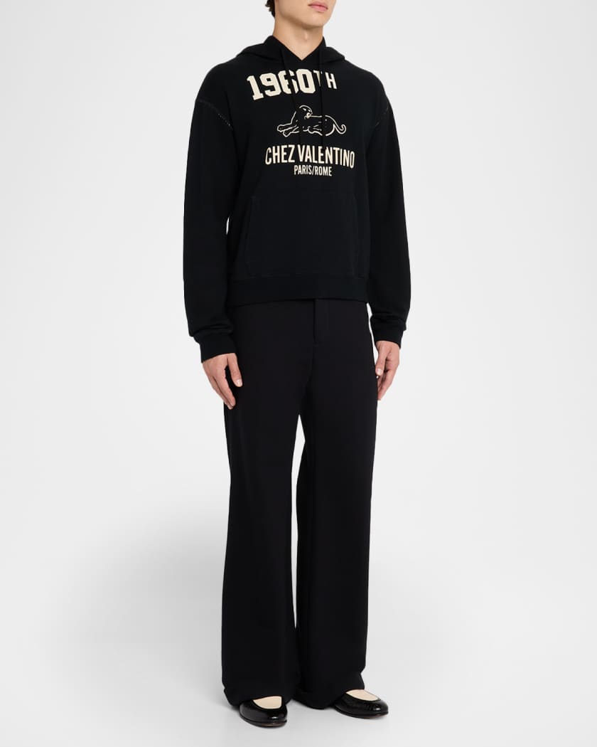 パーカー・フーディ Valentino Garavani Felpa In Jersey Stampa Chez Valentino Valentino Garavani Men's Jersey Felpa Chez Hoodie | Neiman