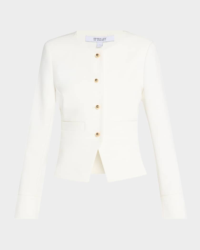 Derek Lam 10 Crosby Elizabeth Peplum Jacket | Neiman Marcus