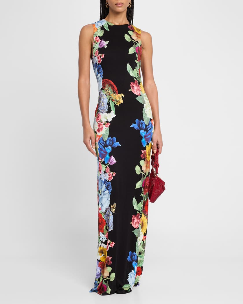 Delora Floral Sleeveless Maxi Dress