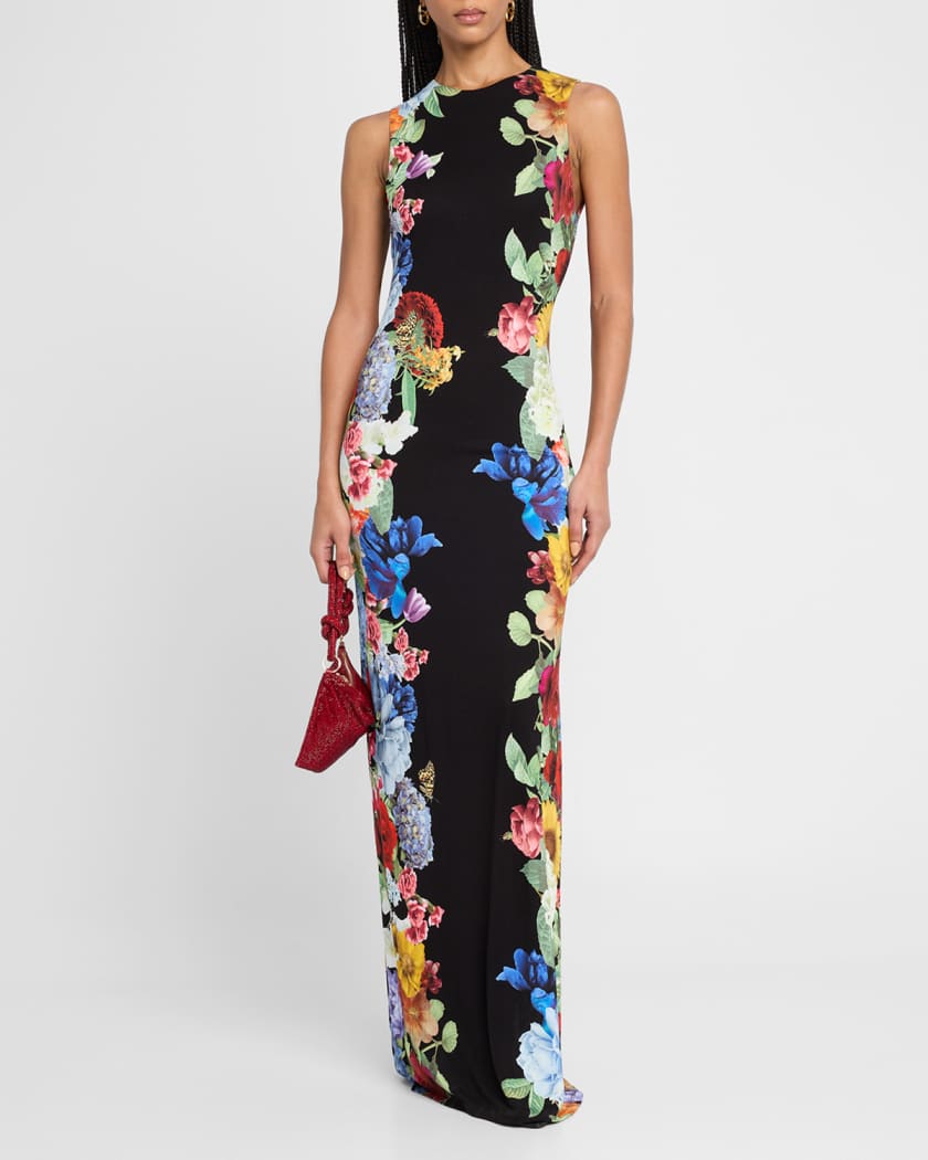 Delora Floral Sleeveless Maxi Dress