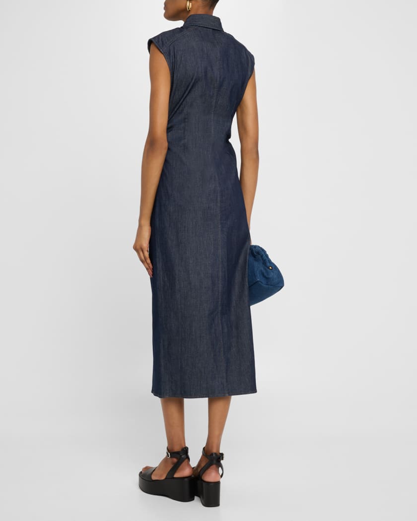AIRFLEX Leah Button-Front Midi Dress