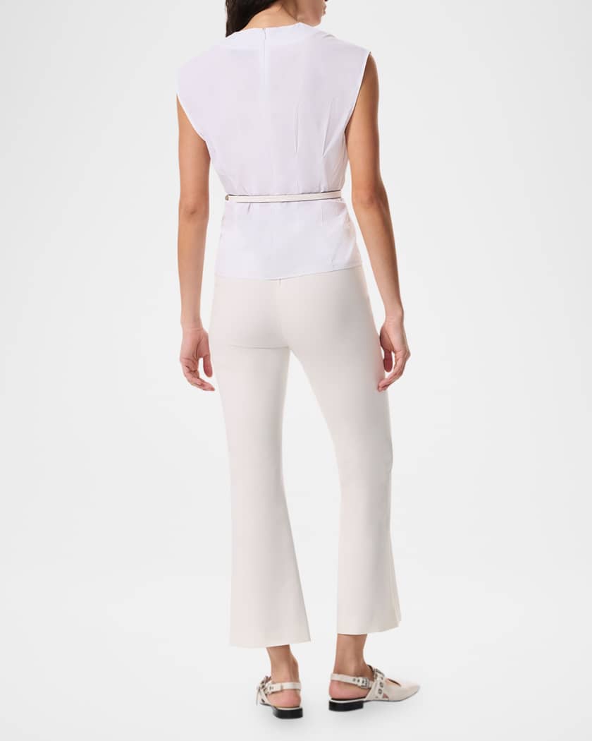 Ines V-Neck Poplin Top 