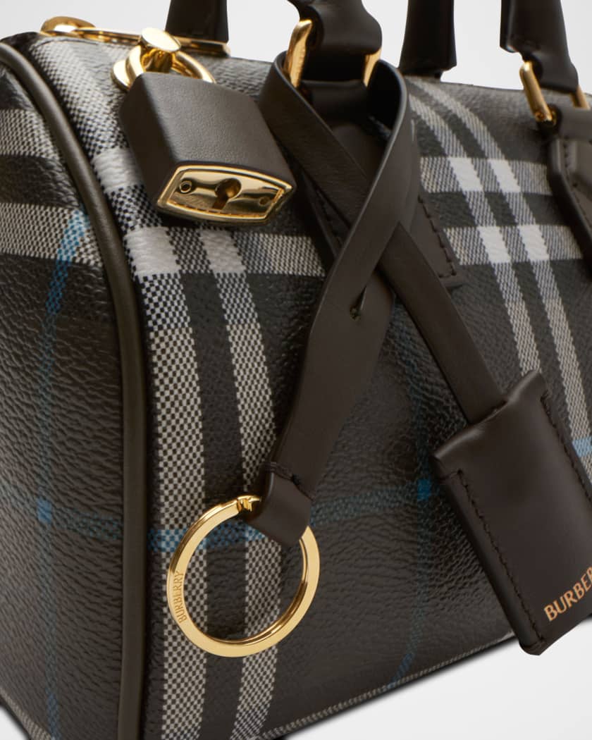 Check Bowling Top-Handle Bag