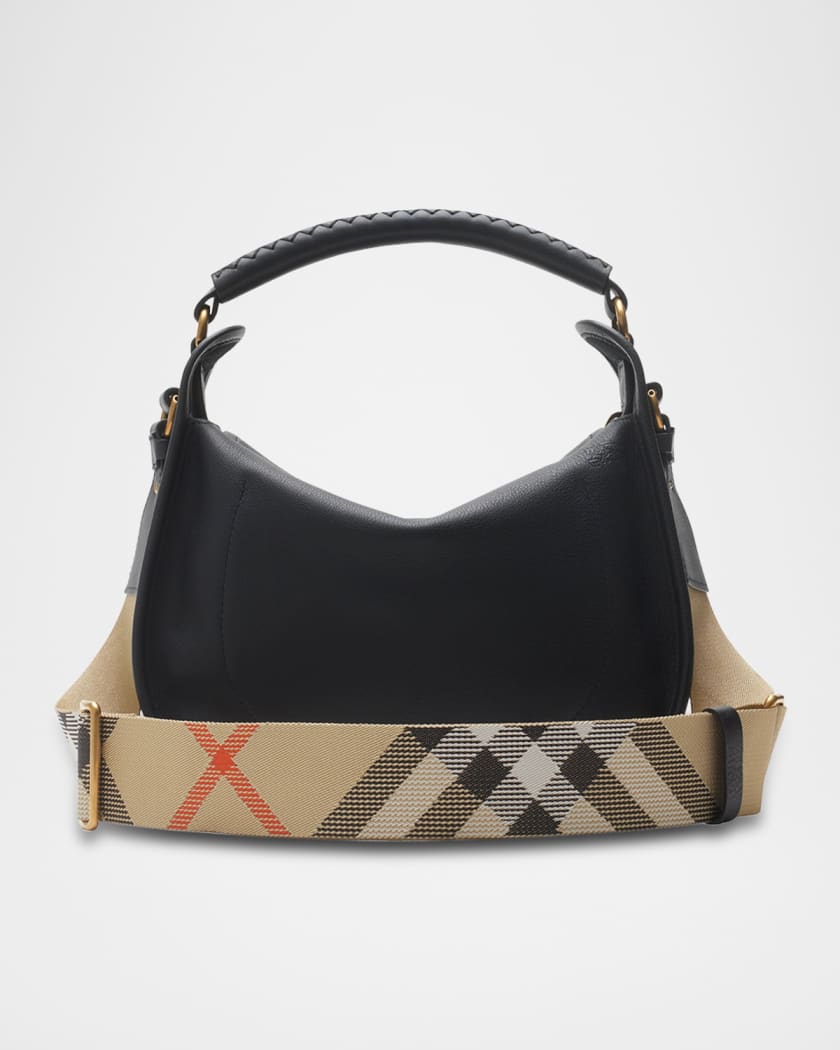 Small Clip Leather Messenger Bag