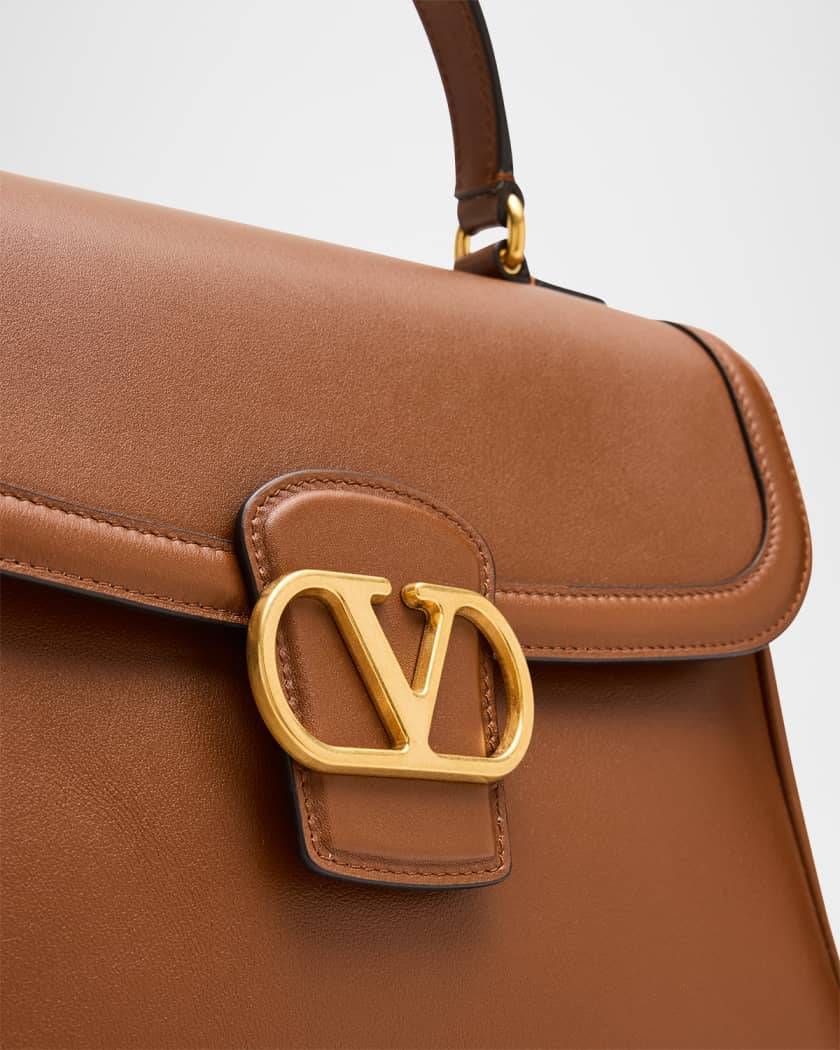 9 to 5 Flap Leather Top-Handle Bag