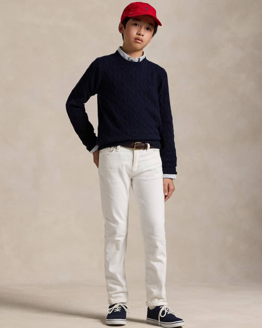 Boy's Slim-Fit Denim Jeans, Size 8-14