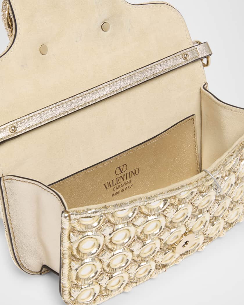 Loco Small Mirror Embellished Shoulder Bag