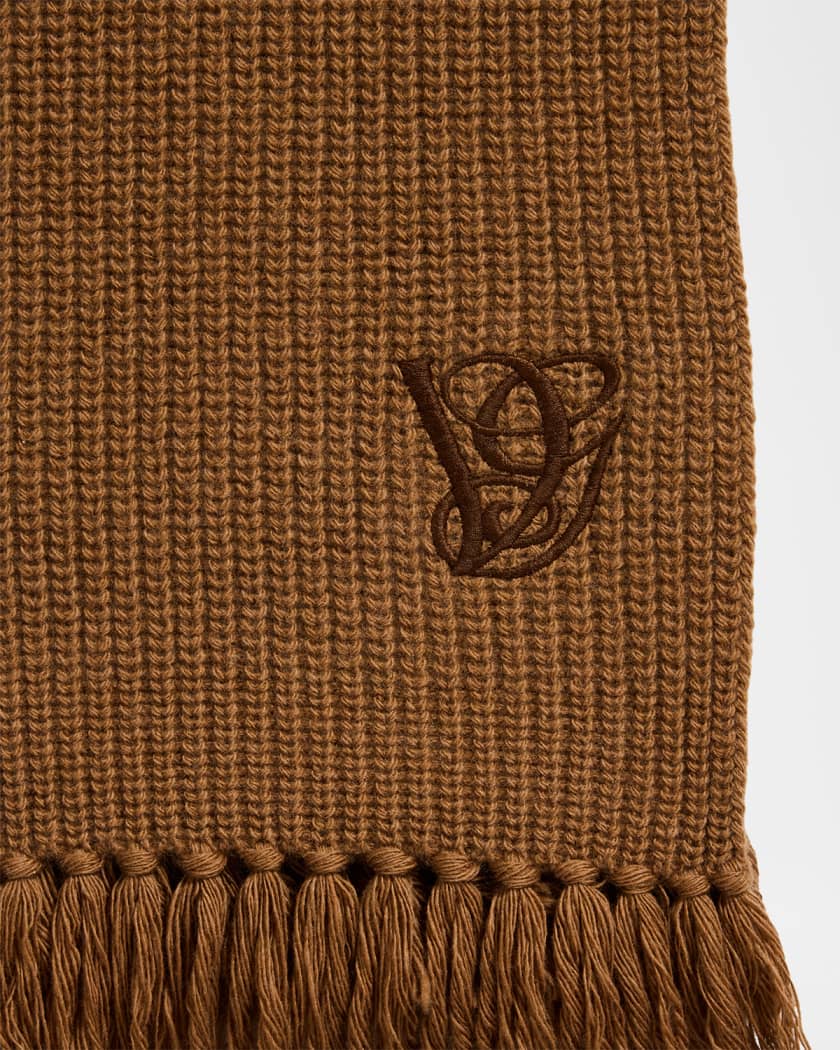 Valentino Garavani Rib Knit Scarf | Neiman Marcus