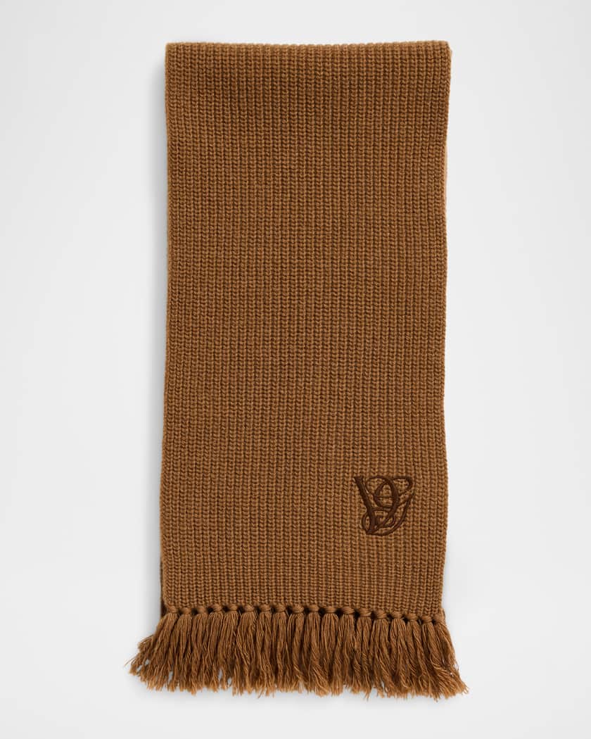 Valentino Garavani Rib Knit Scarf | Neiman Marcus