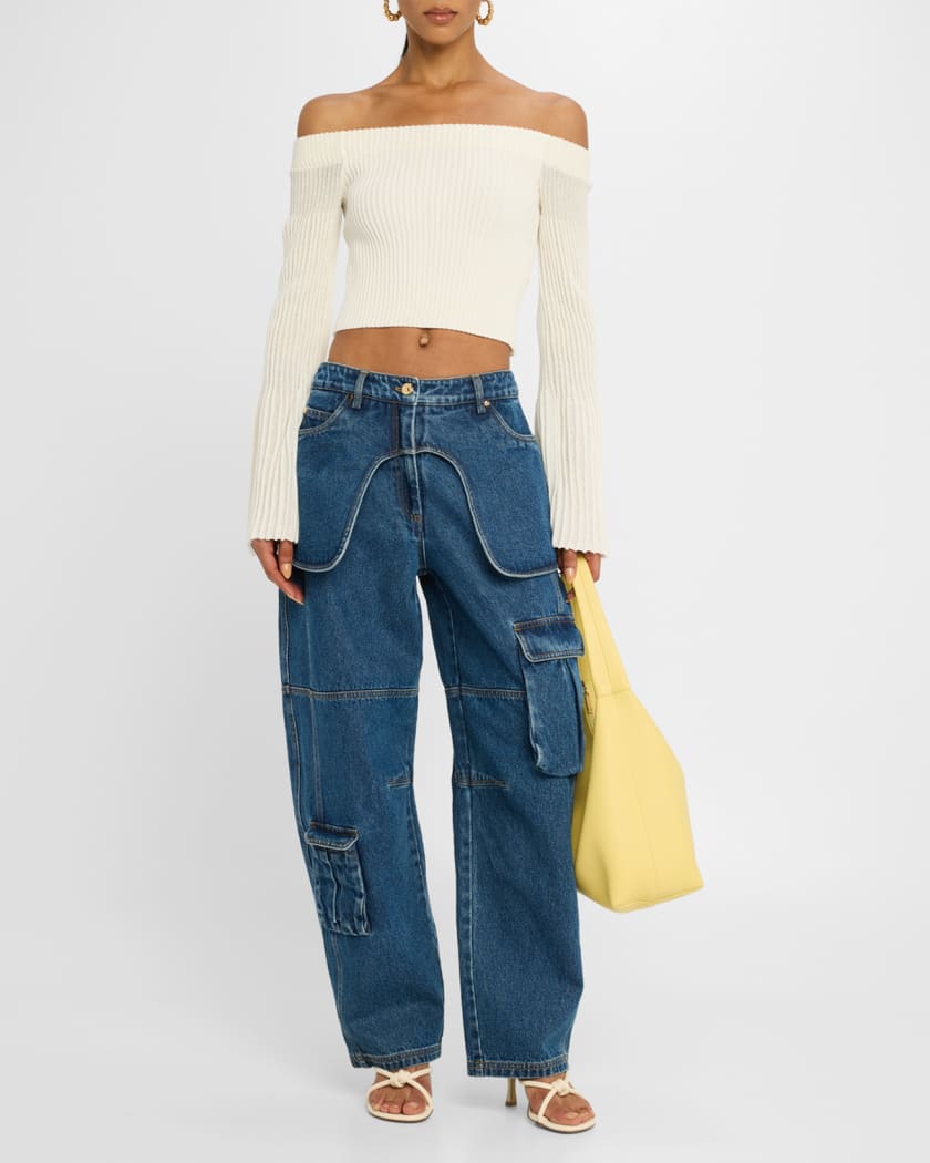 Mountfield Barrel-Leg Utility Jeans