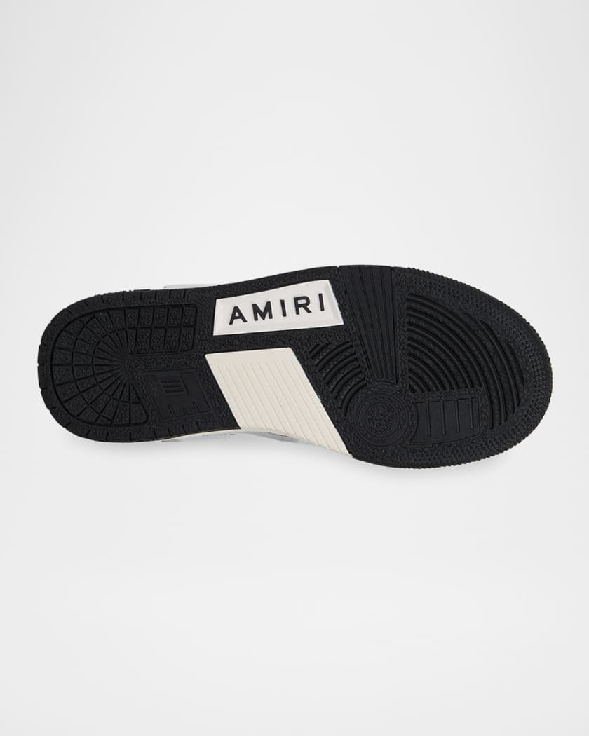 Kid's Skel Bicolor Leather Low-Top Sneakers, Toddlers