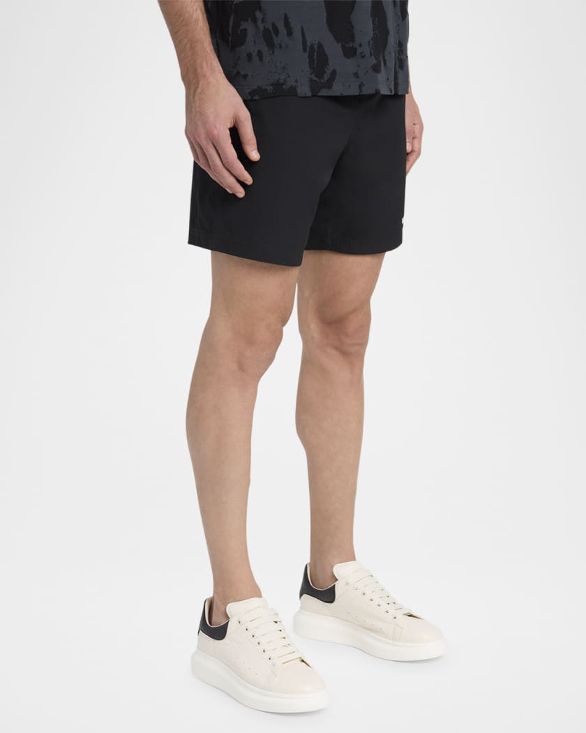 Men's Oversized Grainy Leather Low-Top Sneakers