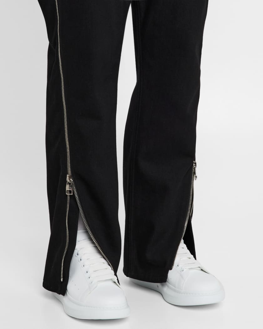Men's Oversized Leather Low-Top Sneakers 