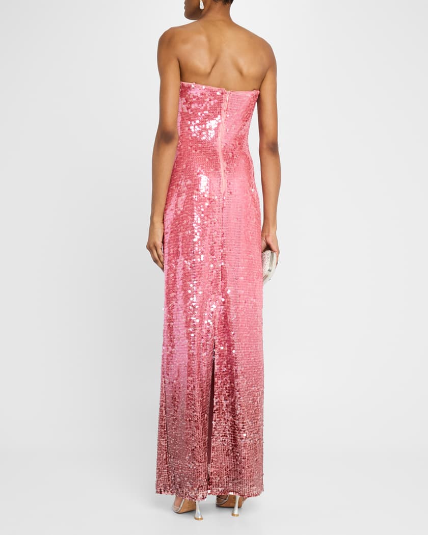 Leilani Strapless Sequin Column Gown