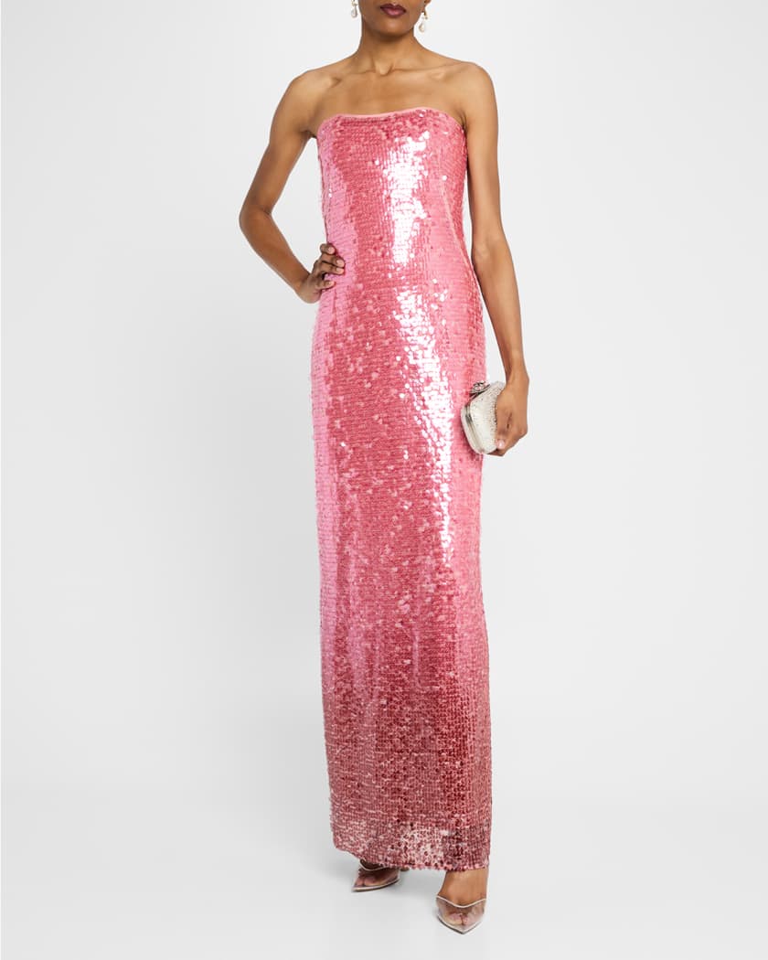 Leilani Strapless Sequin Column Gown