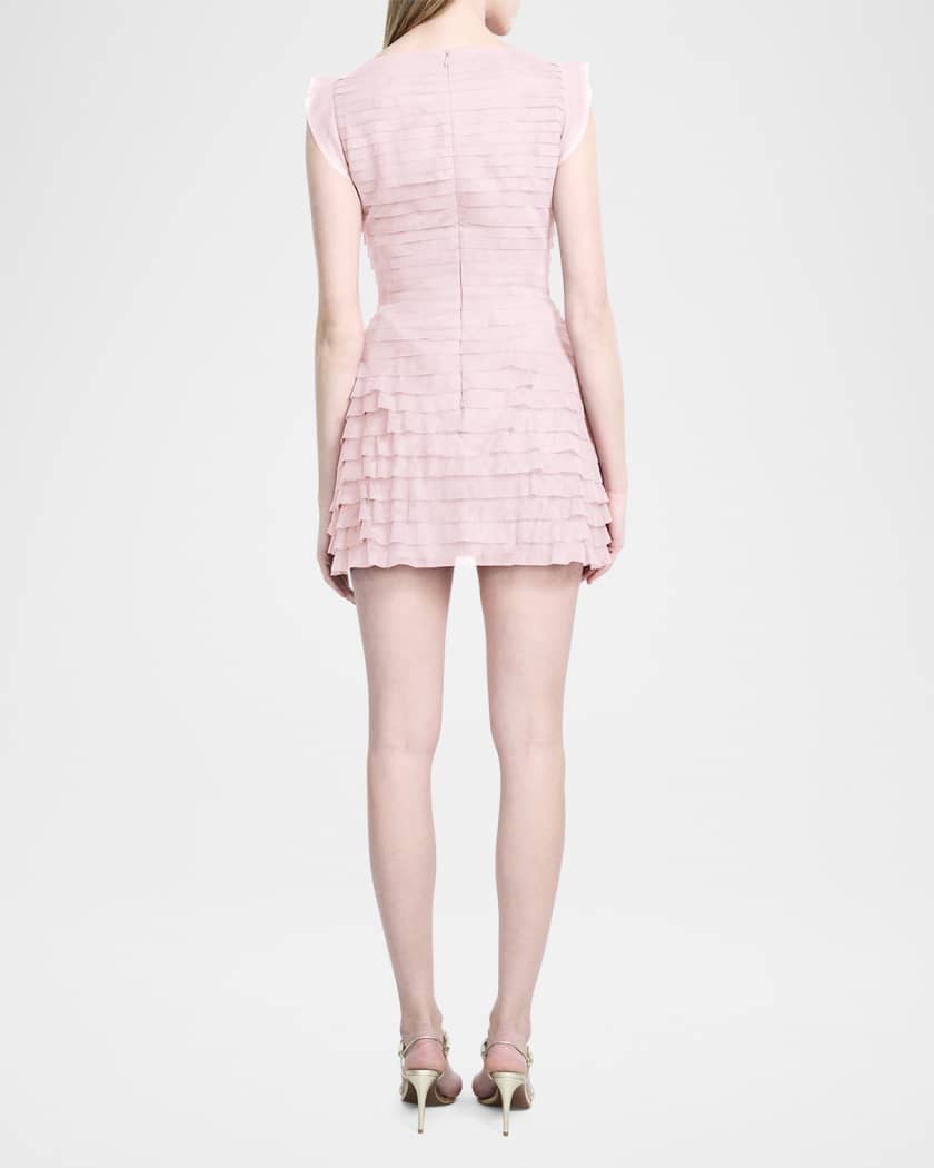 Sleeveless Tiered Tulle Mini Dress