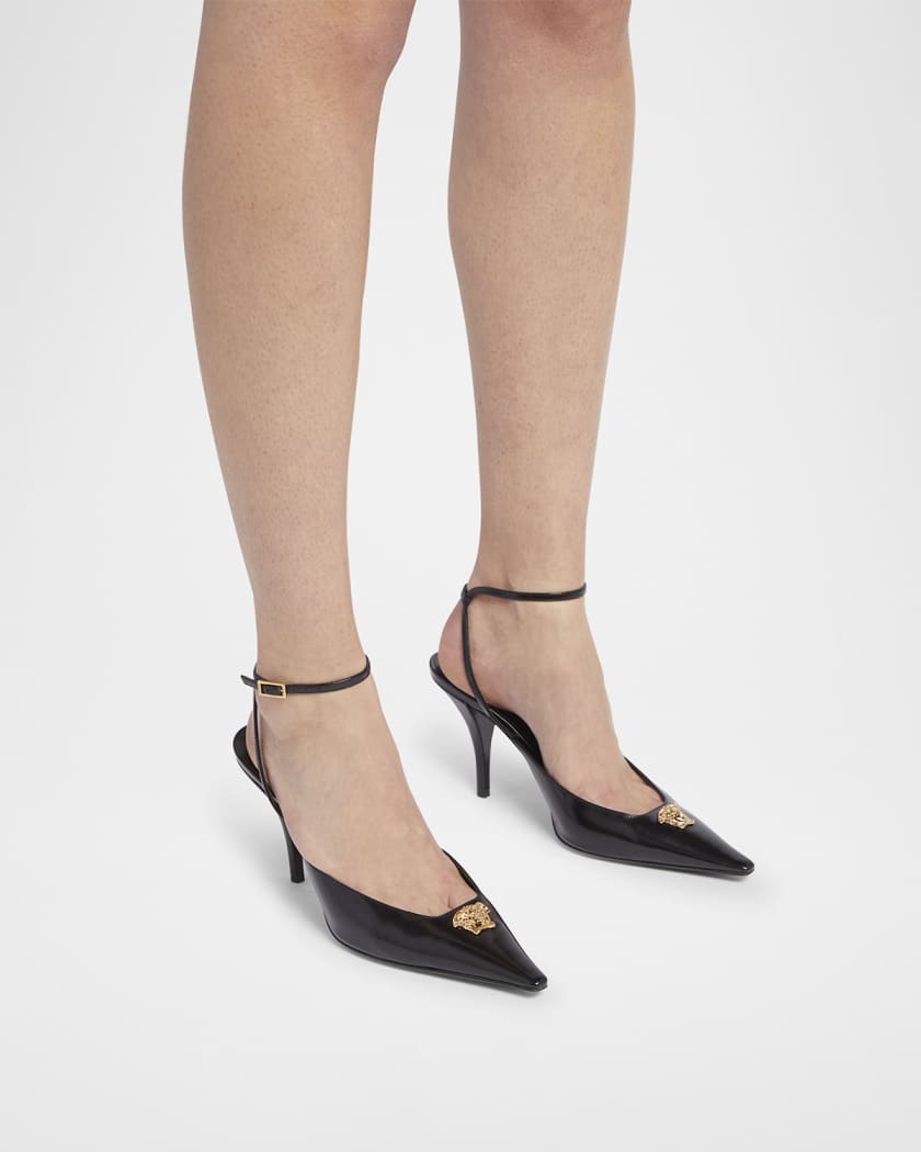 La Medusa Calfskin Leather Pumps