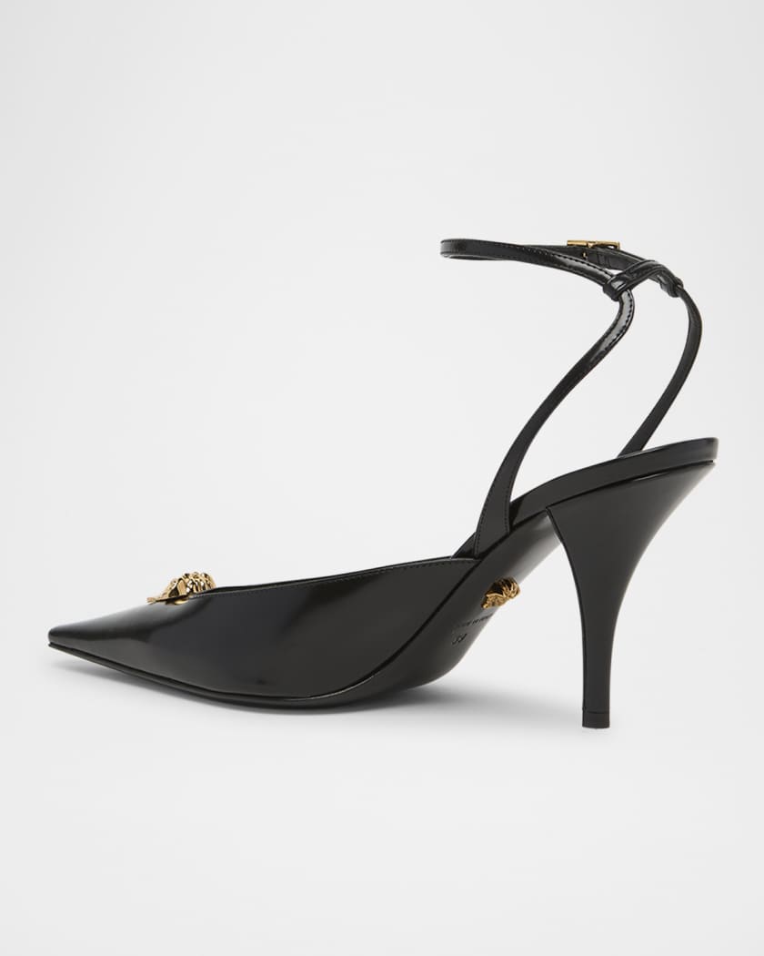 La Medusa Calfskin Leather Pumps