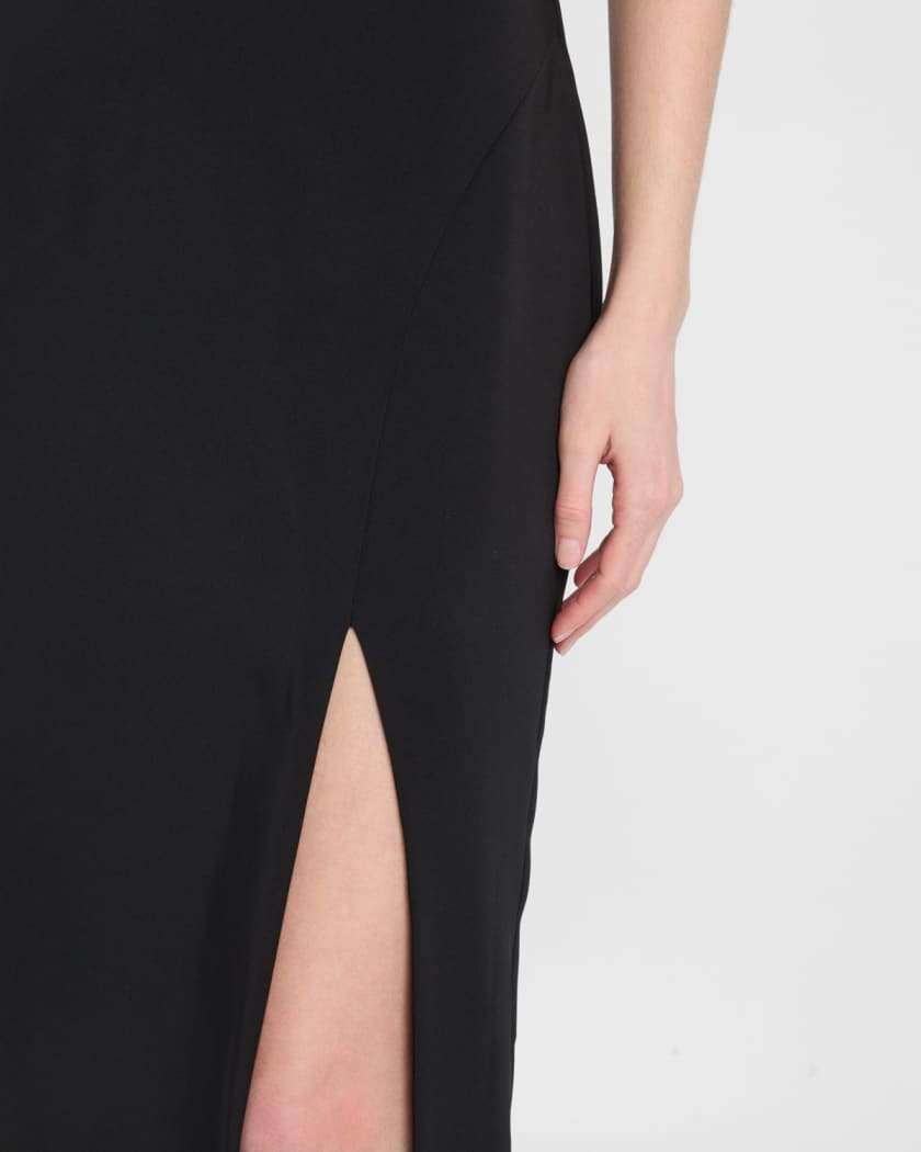 Madison Strapless Embellished Crepe Gown