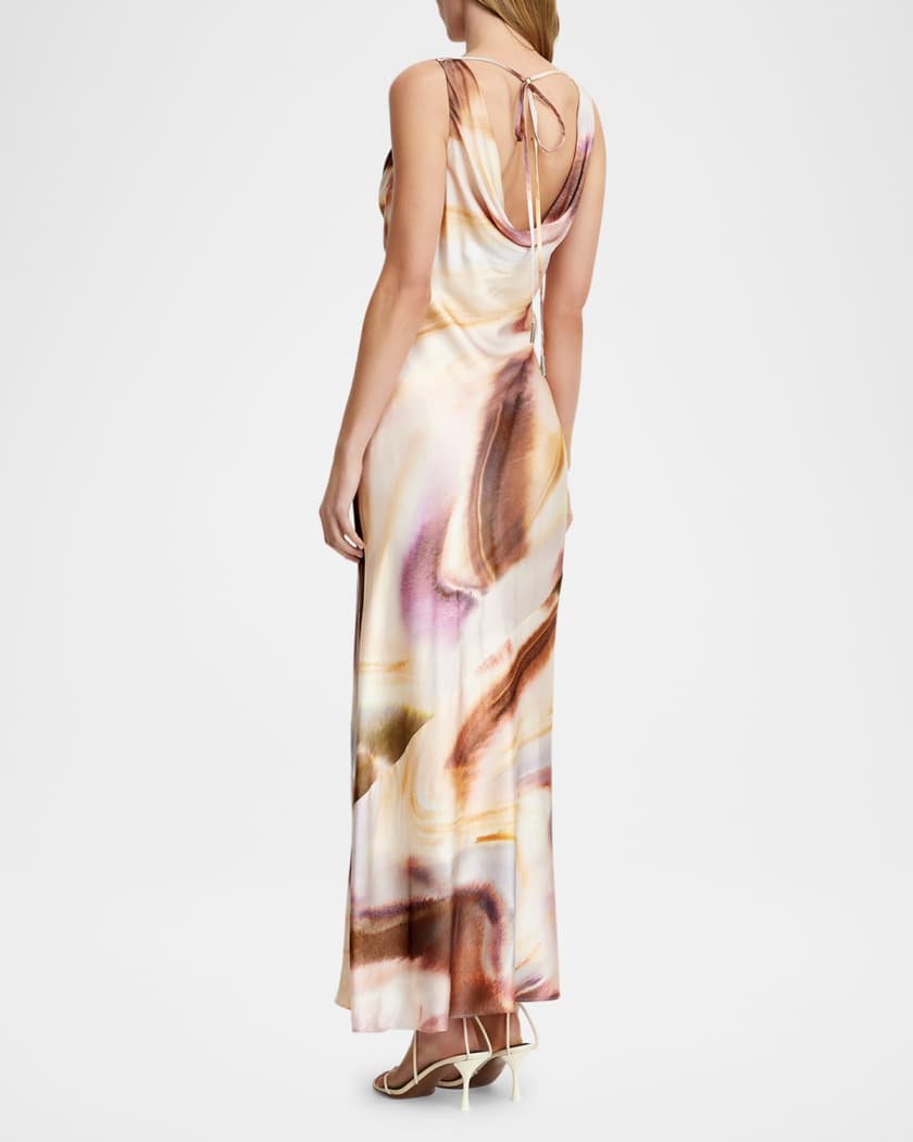 Lacey Cowl-Neck Maxi Dress