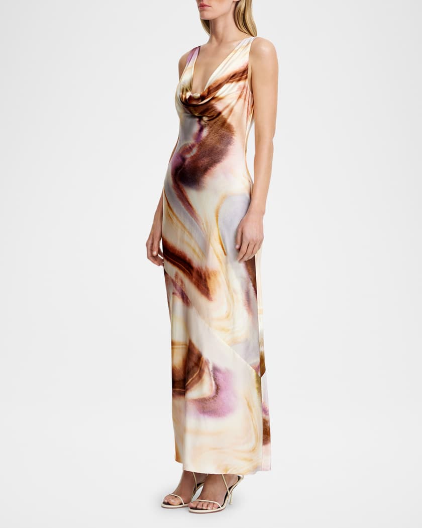 Lacey Cowl-Neck Maxi Dress