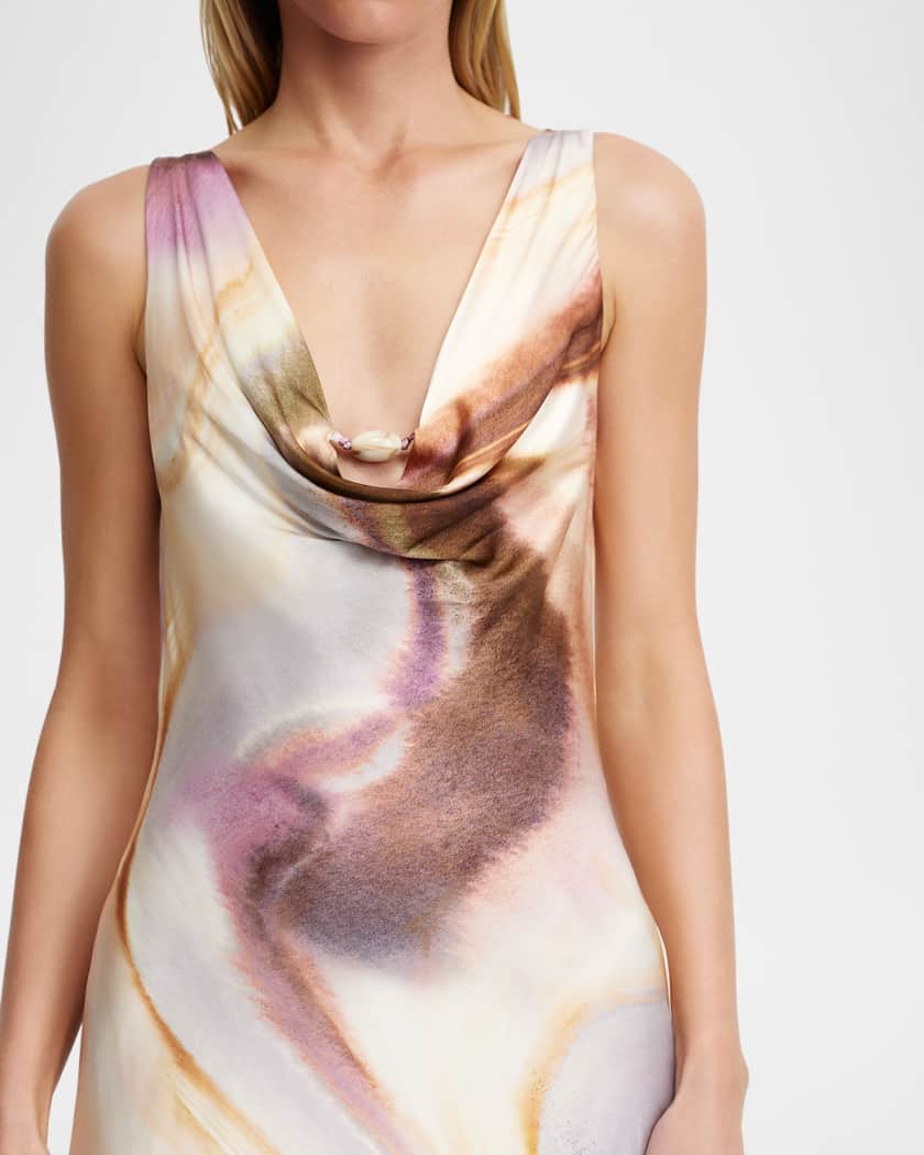 Lacey Cowl-Neck Maxi Dress