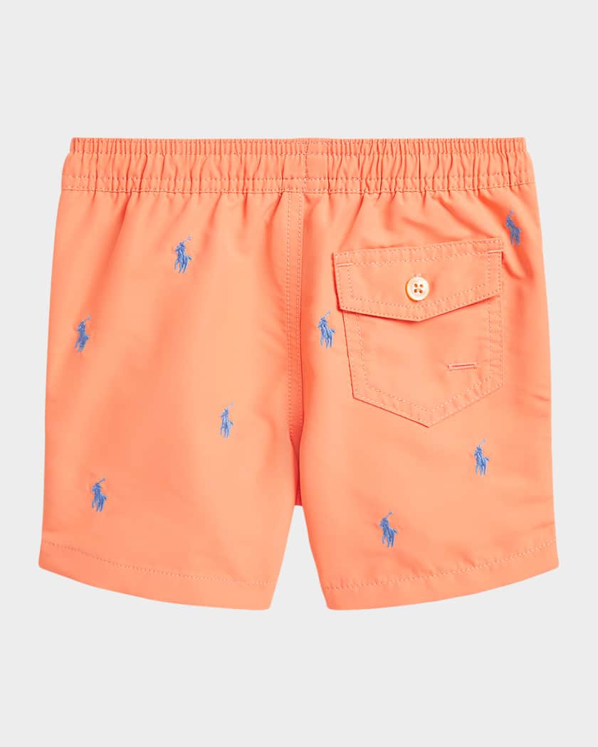 Ralph Lauren Childrenswear Boy's Pony Embroidered Swim