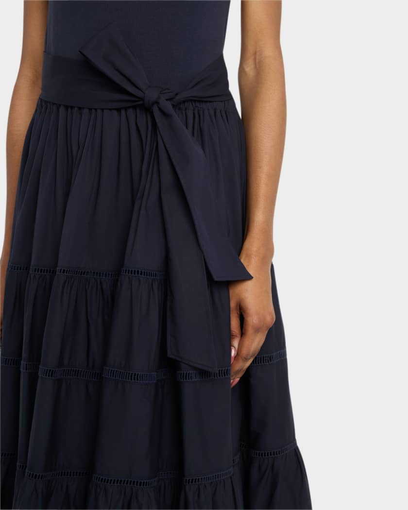 Zuri Tiered Sleeveless Midi Dress 