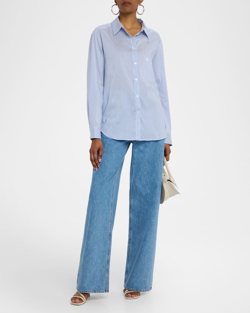 Catalina Striped Button-Down Shirt