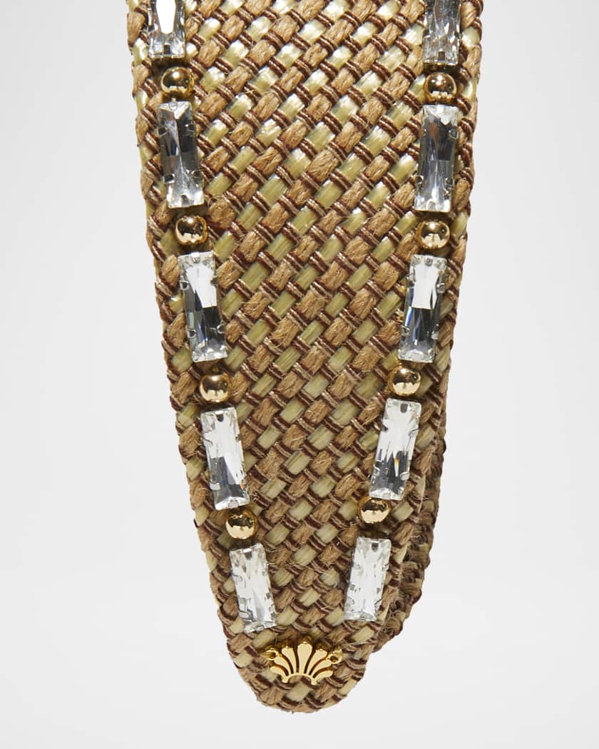 Brigitte Crystal Raffia Headband