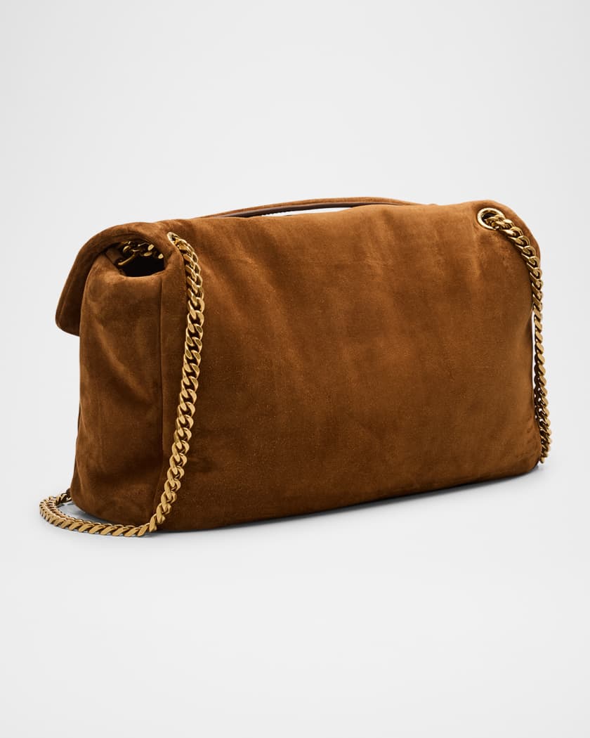 Calypso Large YSL Chain Shoulder Bag in Suede