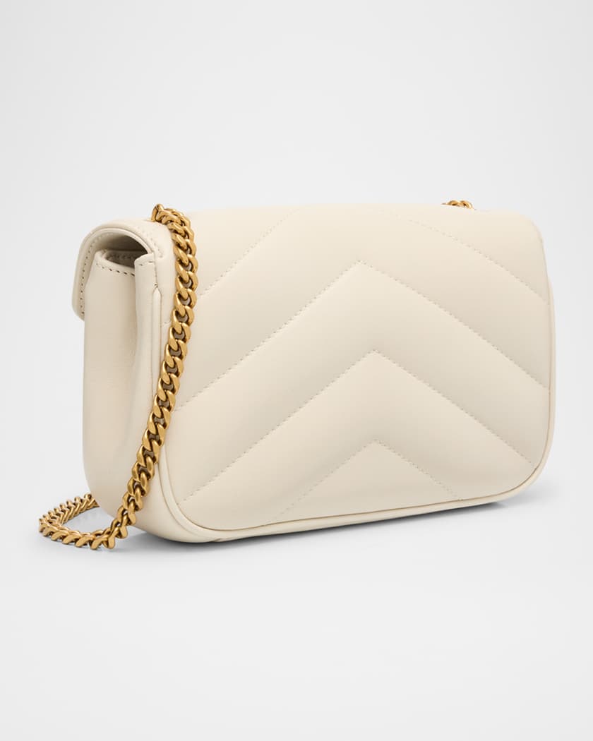 Loulou Mini YSL Chain Crossbody Bag in Quilted Leather