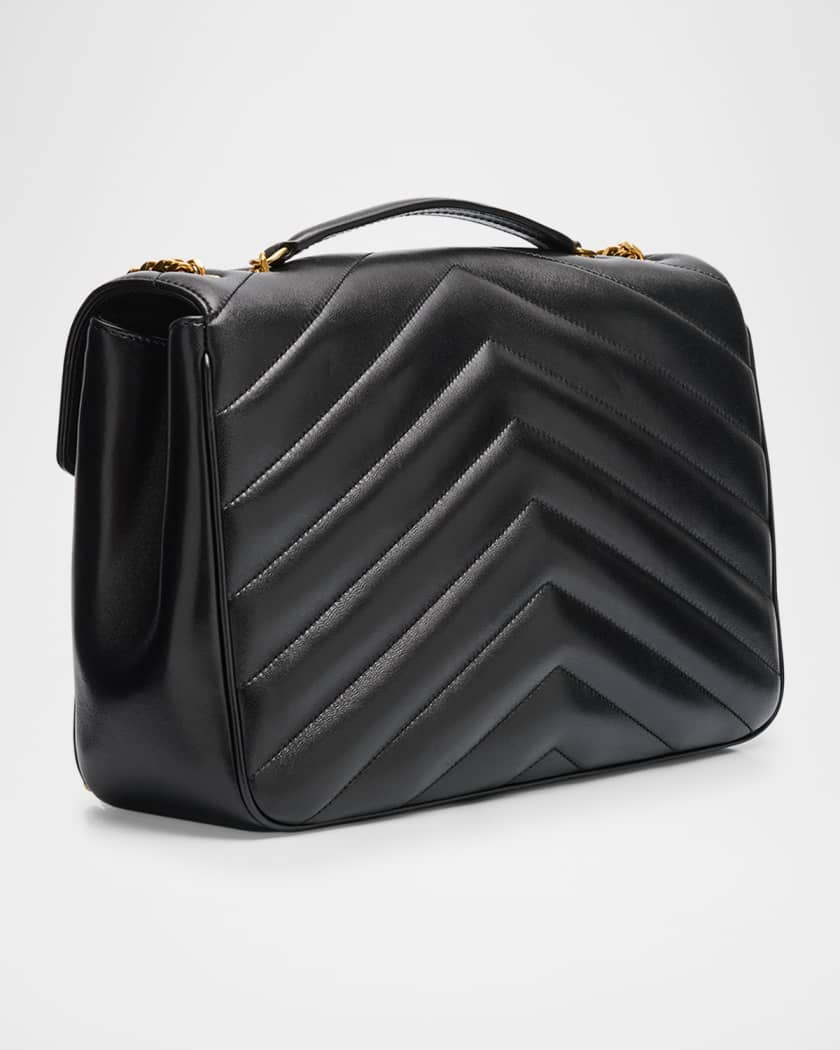 Loulou Large YSL Chain Shoulder Bag in Quilted Leather