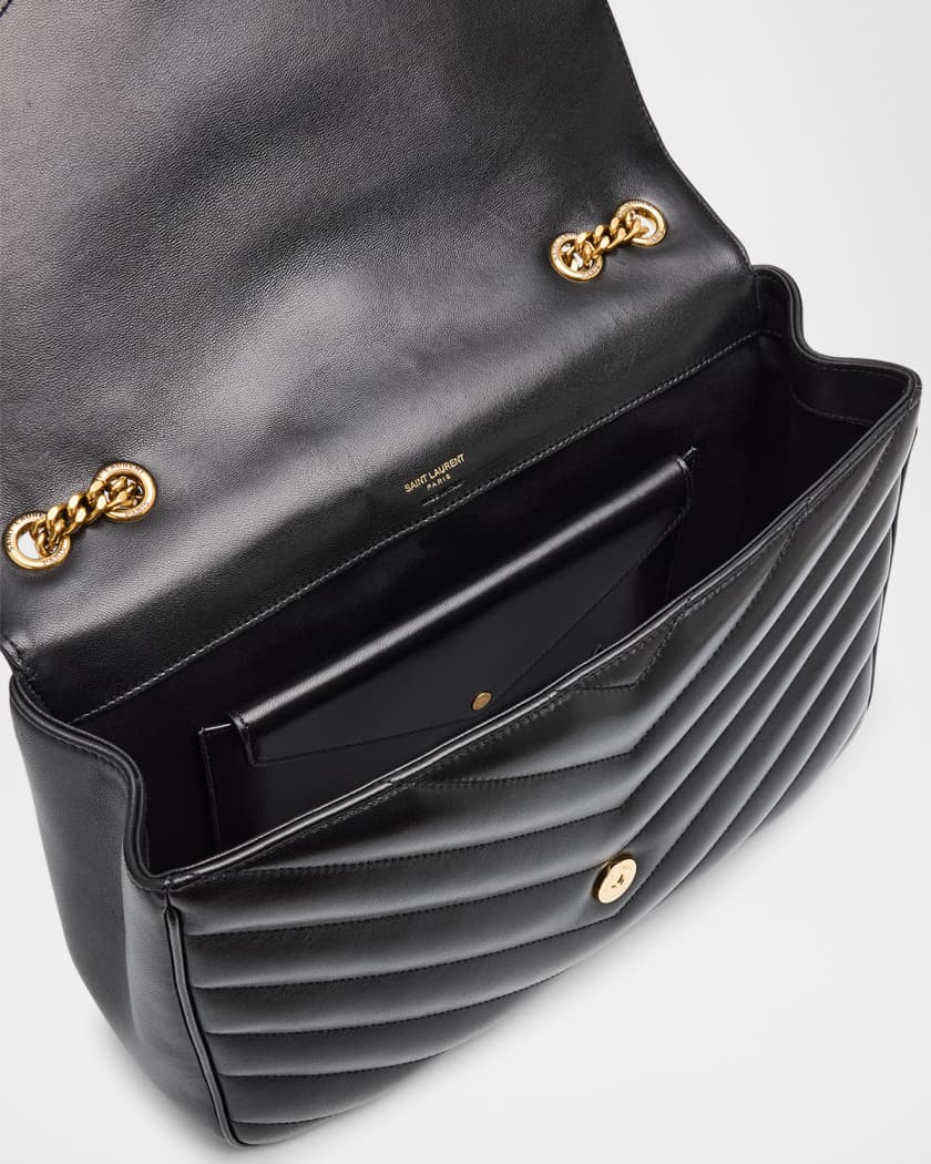 Loulou Large YSL Chain Shoulder Bag in Quilted Leather