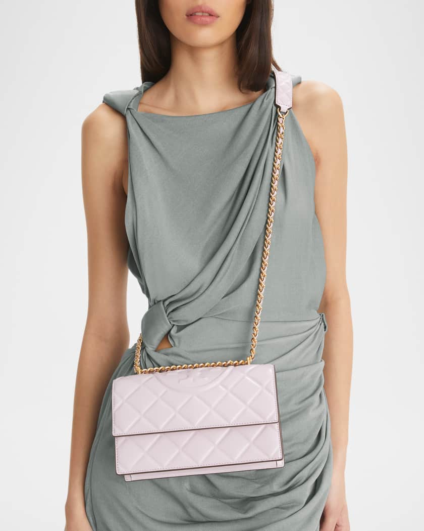 Fleming Small Convertible Leather Shoulder Bag