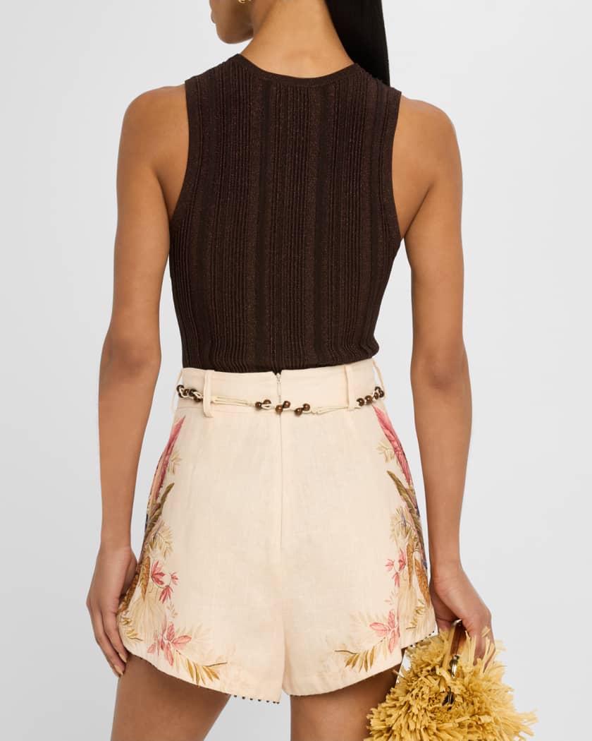 Lucky Metallic Racer Tank Top